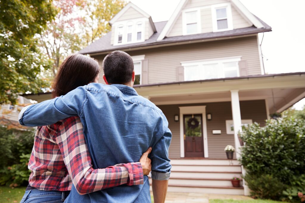 Illustration showing the fast home buying process step by step